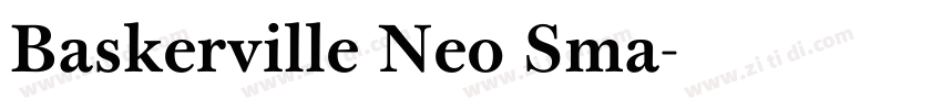 Baskerville Neo Sma字体转换